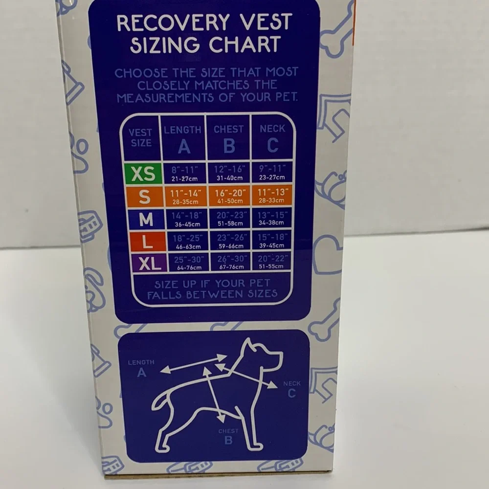 Calm Paws | Black Small Dog Premium Recovery Vest | Calming Disk | Surgery Help